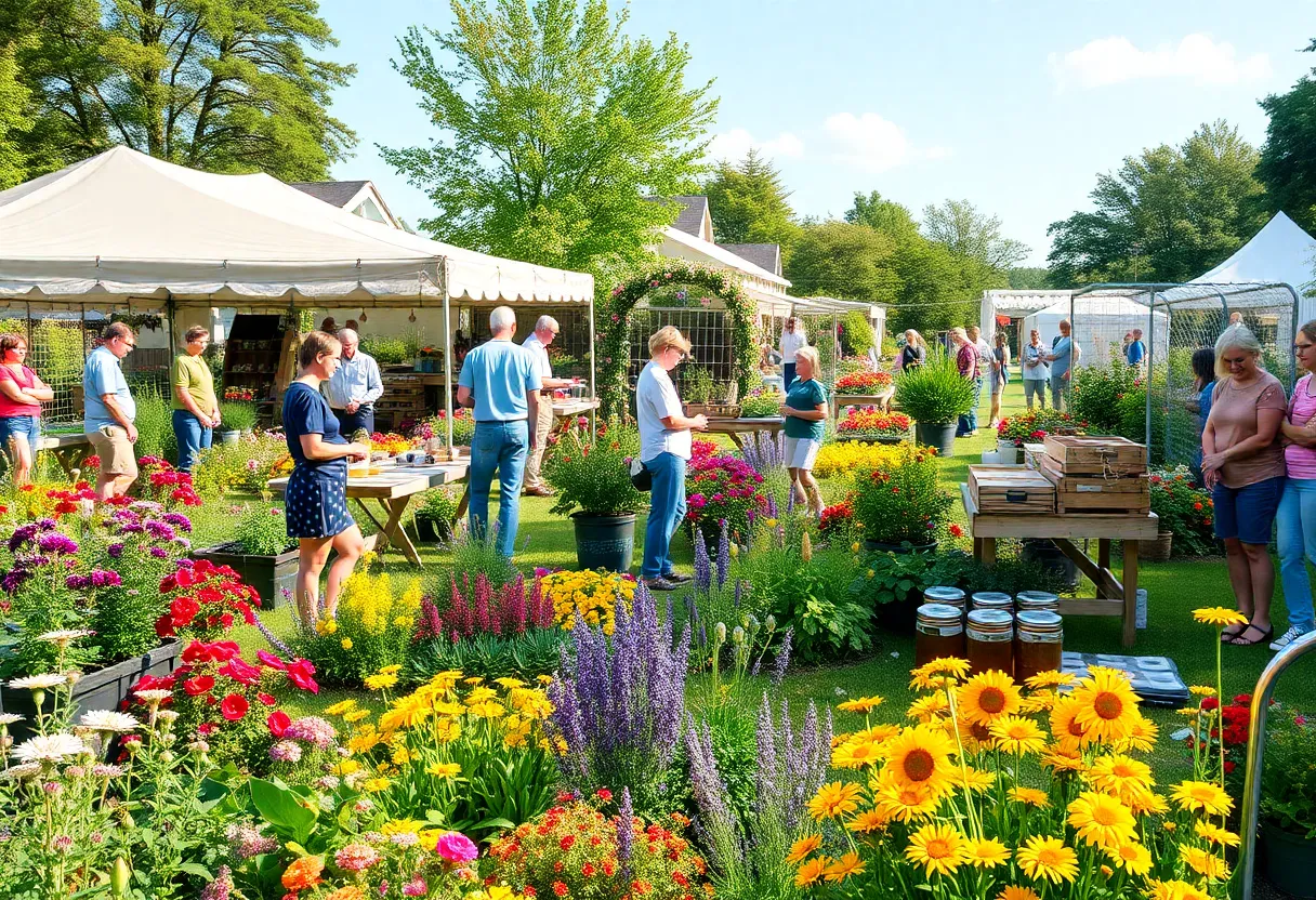 Participants enjoying various garden activities during September events in Philadelphia