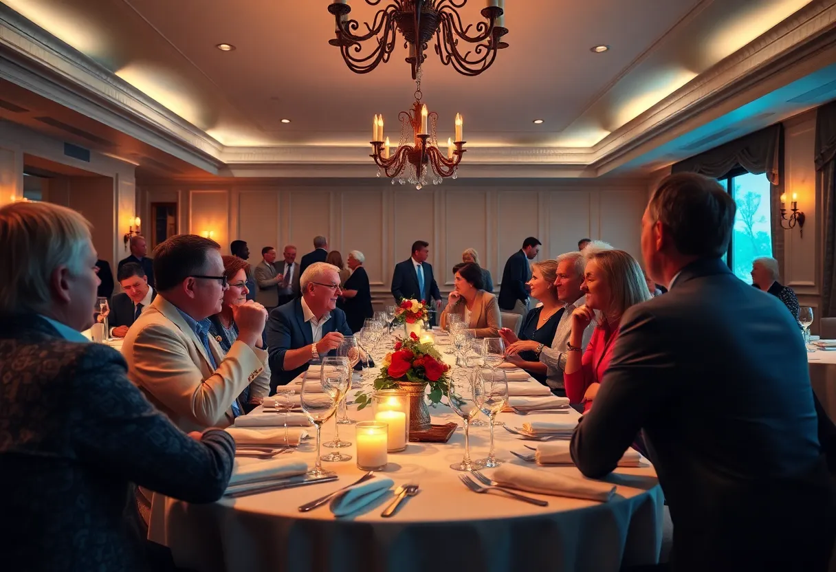 Dinner event for potential Team USA members for Ryder Cup