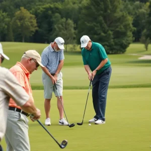 Veterans competing in the PGA HOPE Cup at Riverton Country Club