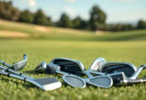 Seniors playing golf with modern golf irons