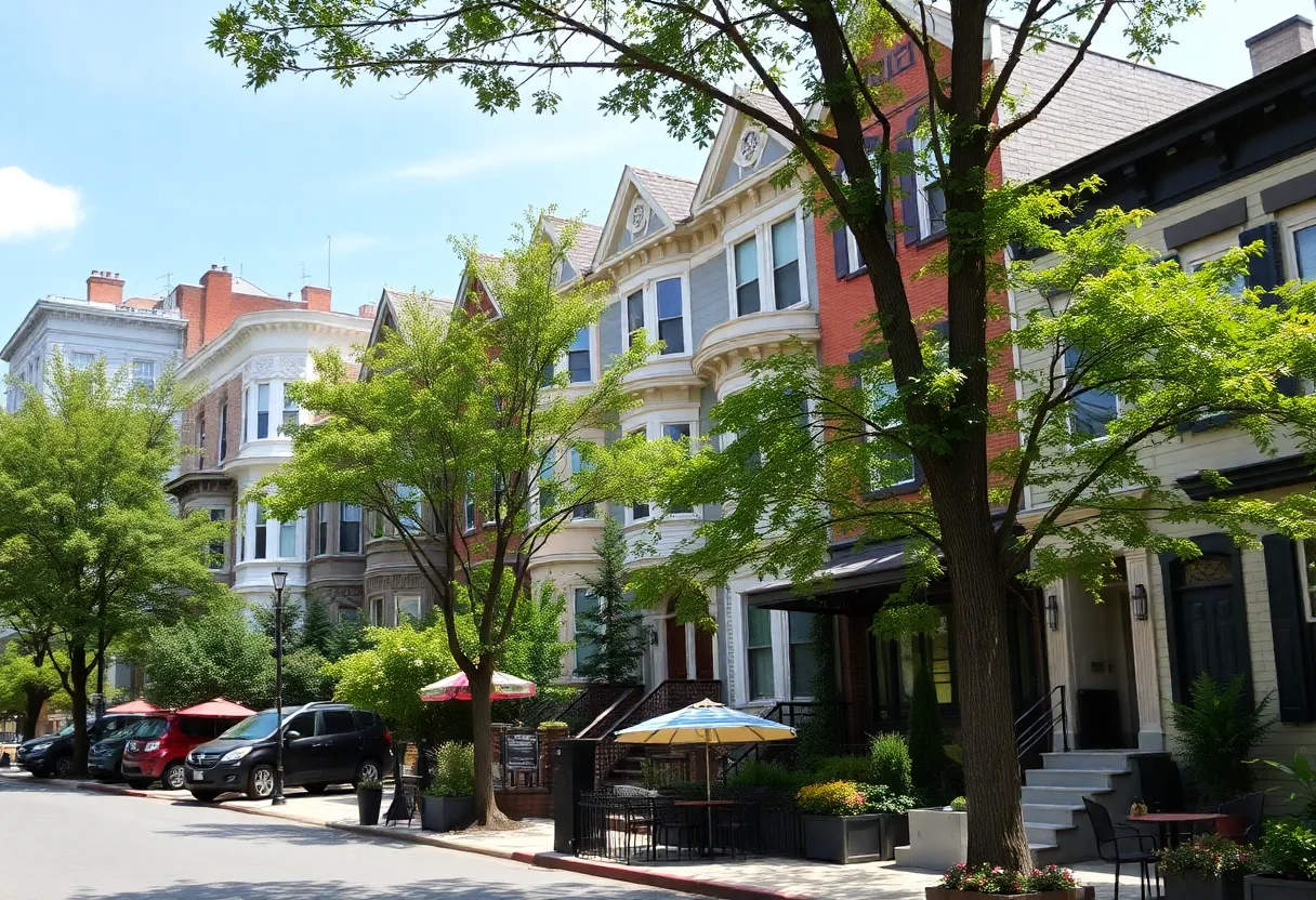 A picturesque neighborhood in Philadelphia ideal for first-time homebuyers.
