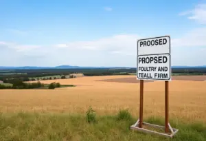 Proposed site for poultry farm in Coffee County, Georgia