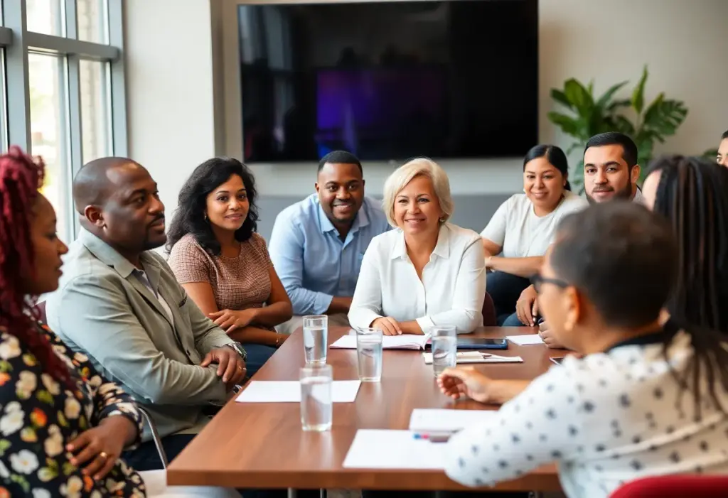 Local leaders discussing workforce development in Lebanon County.
