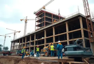 Construction site facing modern challenges