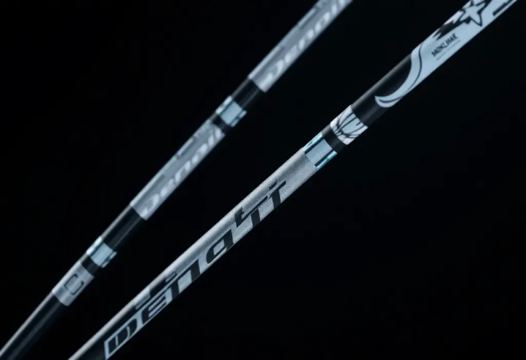 Denali Frost golf shafts displayed with emphasis on advanced technology