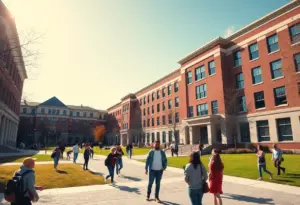 View of MIT campus showcasing academic freedom