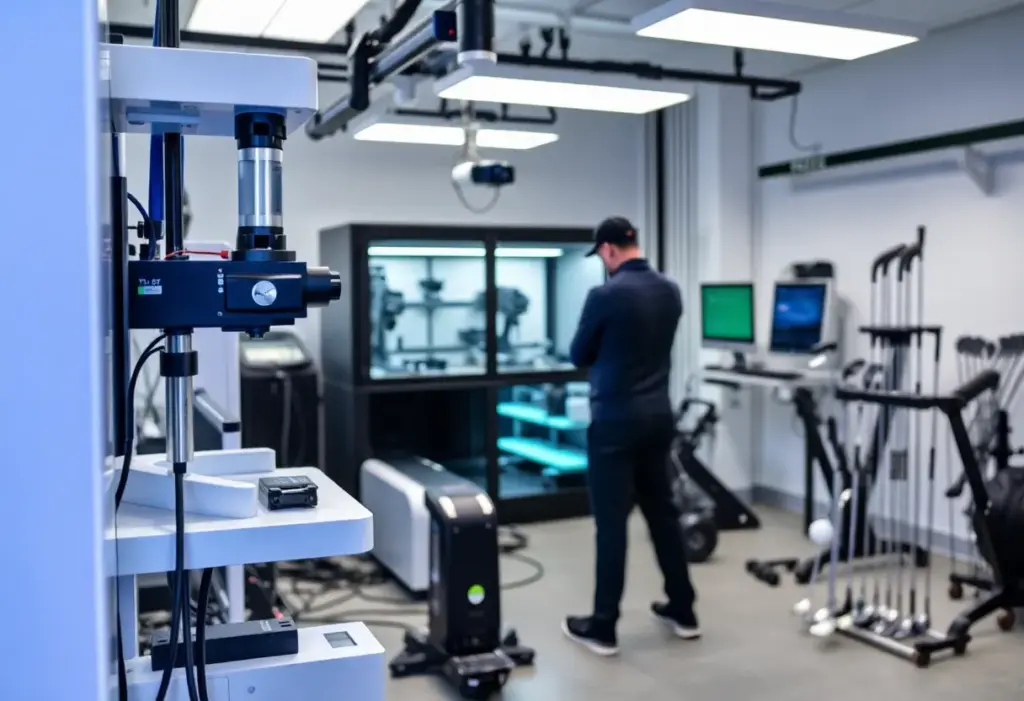 Advanced golf clubs on a golf course