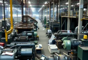 Manufacturing plants in Philadelphia showing signs of economic downturn.