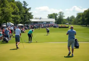 Golfers at the Philadelphia PGA Challenge Matches