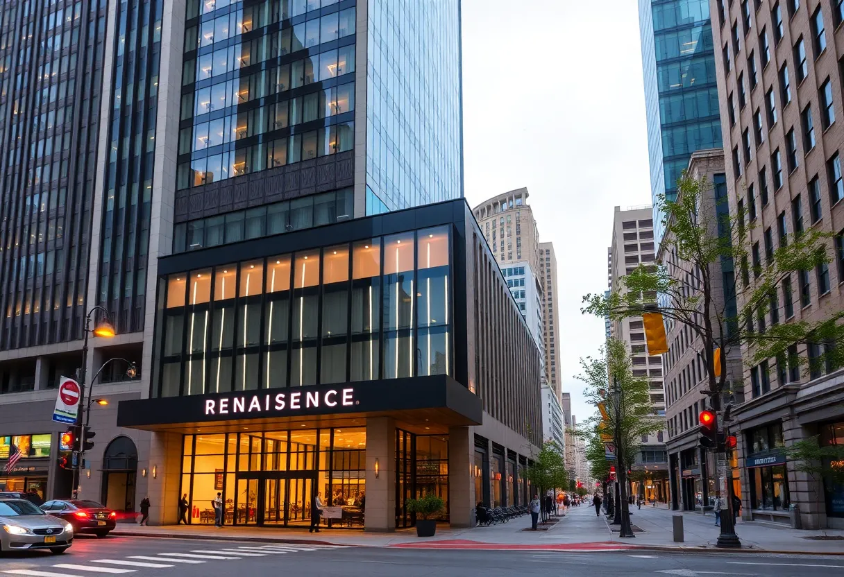 Exterior view of the Renaissance Philadelphia Downtown Hotel in Philadelphia.