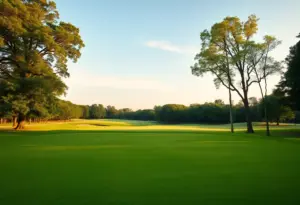 Golf course landscape symbolizing recovery and support