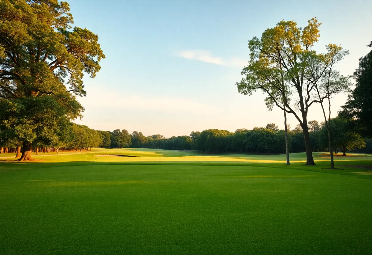 Golf course landscape symbolizing recovery and support