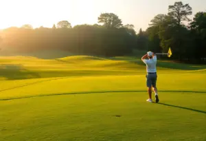 Serene golf course symbolizing recovery and hope.