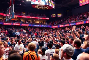 College basketball game during the Cathedral Classic at The Palestra