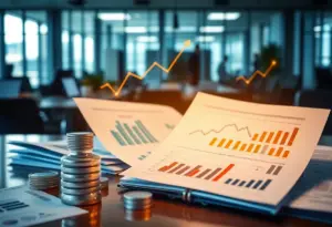 Illustration of rising financial challenges and management in corporate benefits