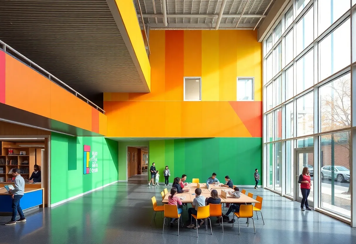 Exterior view of Julia R. Masterman School in Philadelphia, PA.