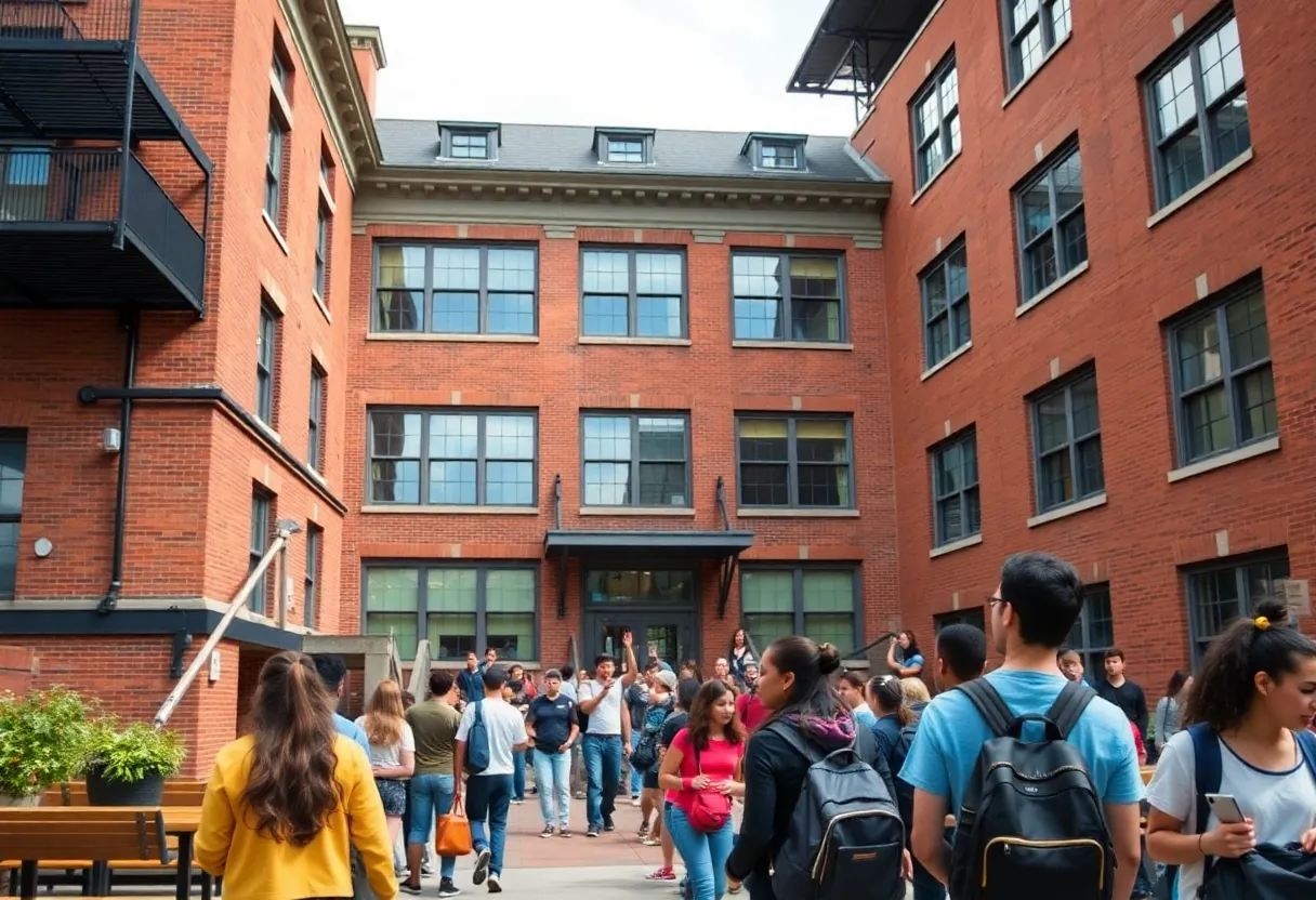 Exterior view of Julia R. Masterman School in Philadelphia