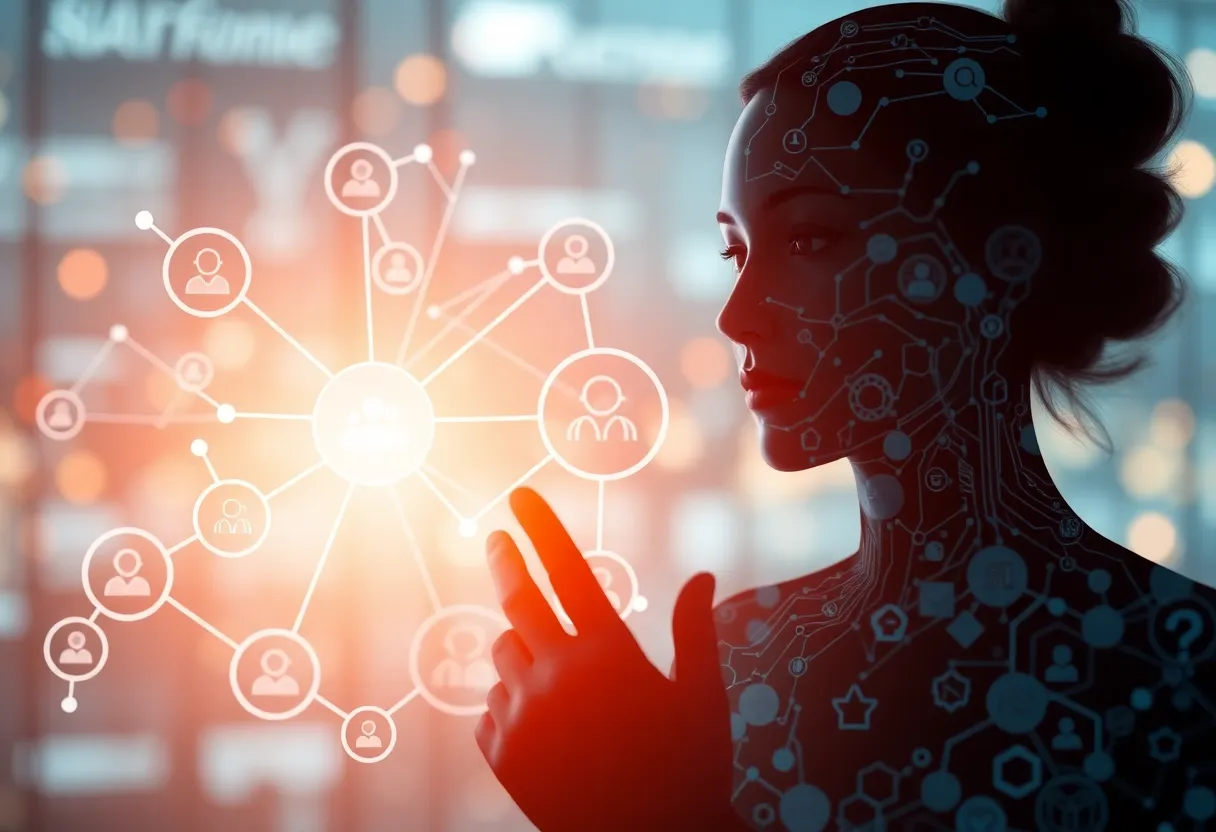 Abstract image representing talent intelligence and AI solutions.