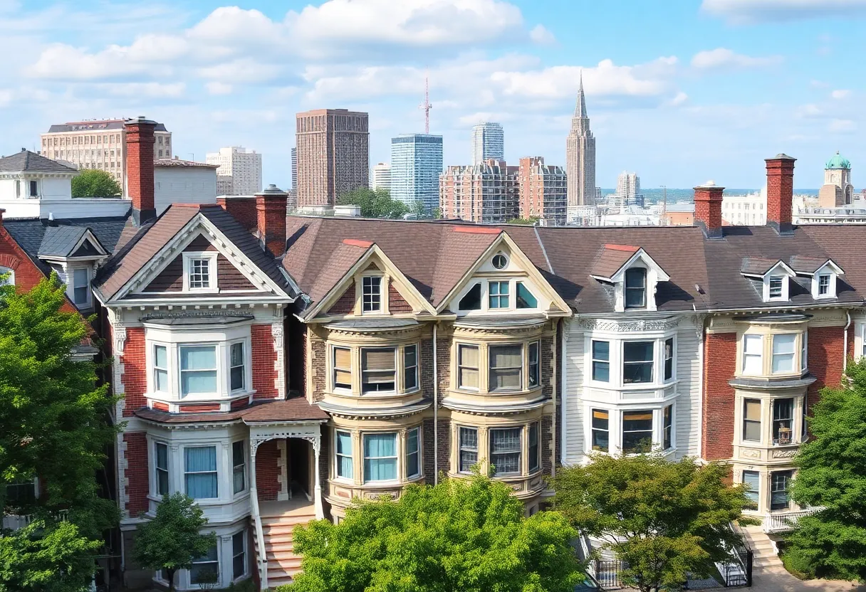Historic and modern homes in Philadelphia undergoing renovation