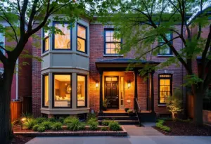 A renovated historic home in Philadelphia showcasing modern design.