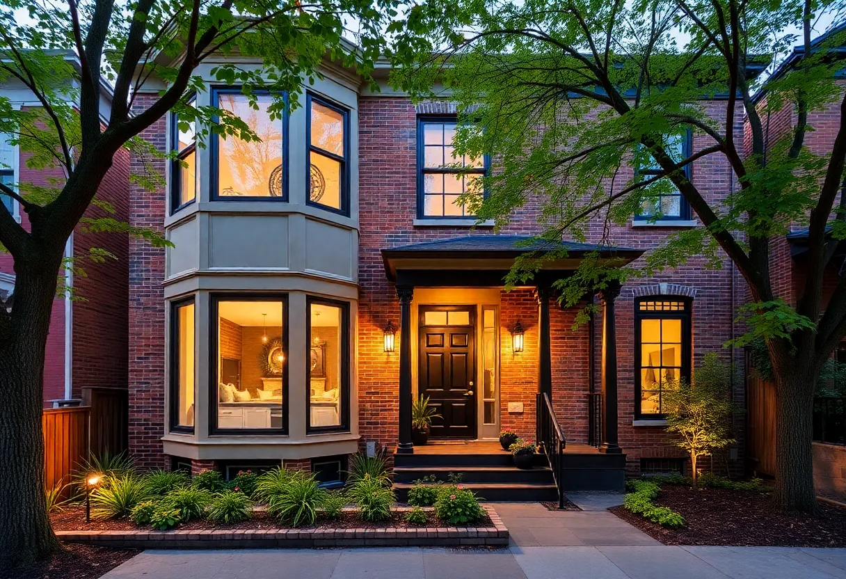 A renovated historic home in Philadelphia showcasing modern design.