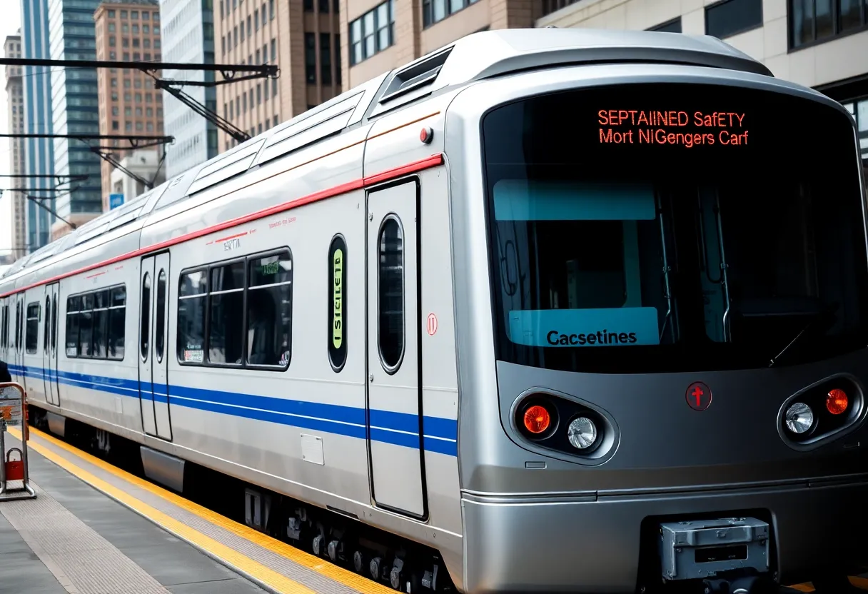 Upgraded SEPTA railcar in Philadelphia