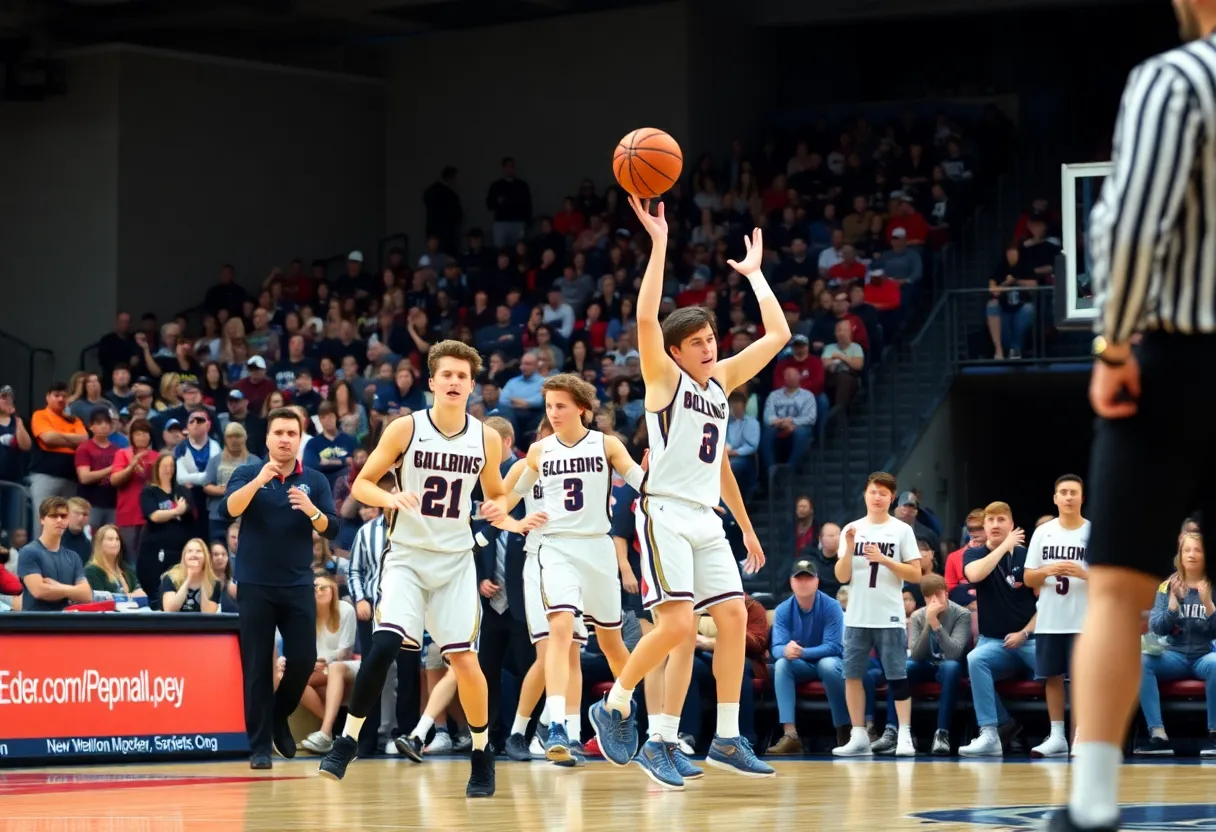Temple basketball team in a game, showcasing teamwork and athleticism.