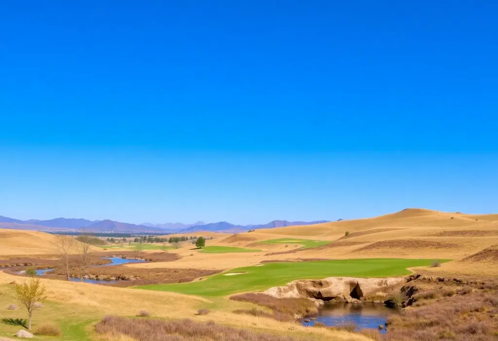 A picturesque landscape of the Tepetonka Golf Course.