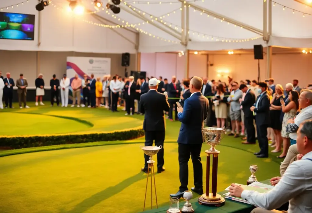 Audience celebrating at the 2025 Golf Course Awards Ceremony