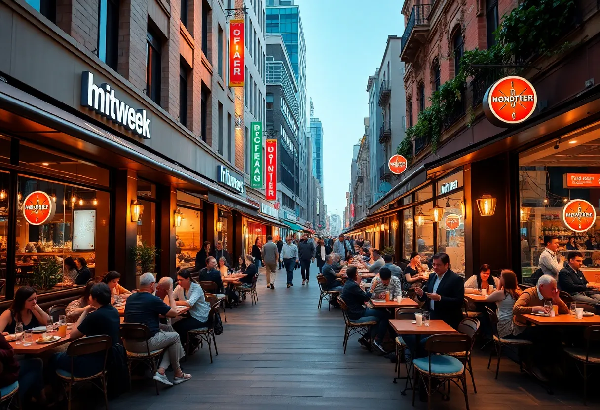 A scene of new dining establishments along City Avenue in Bala Cynwyd.
