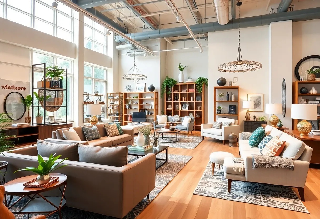 Interior view of the new Ballard Designs store in Wayne, Pennsylvania