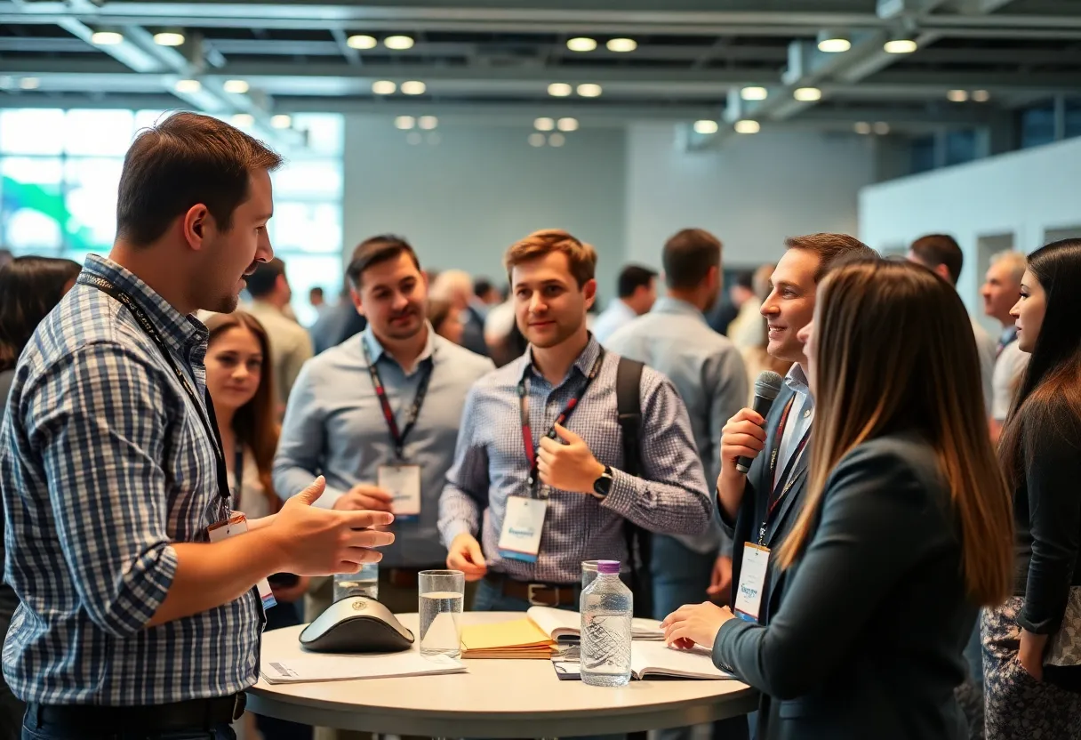 Participants engaging in discussion at Gwynedd Mercy University's Baseball Summit.