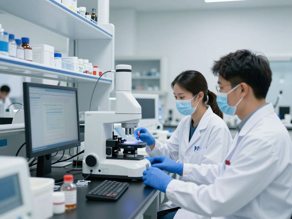 Advanced immune profiling research setup in a modern laboratory