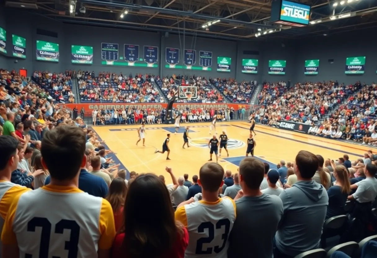 High school basketball players competing at the City of Palms Classic tournament