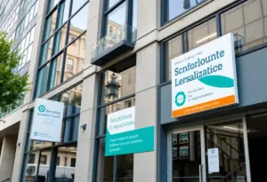 Exterior view of Community Legal Services' new office location