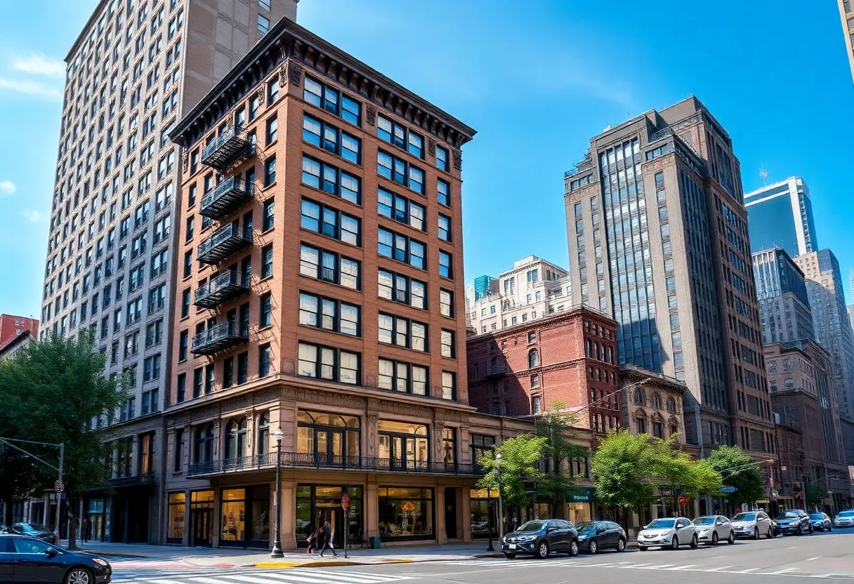 Historic Drake apartment building in Center City, Philadelphia