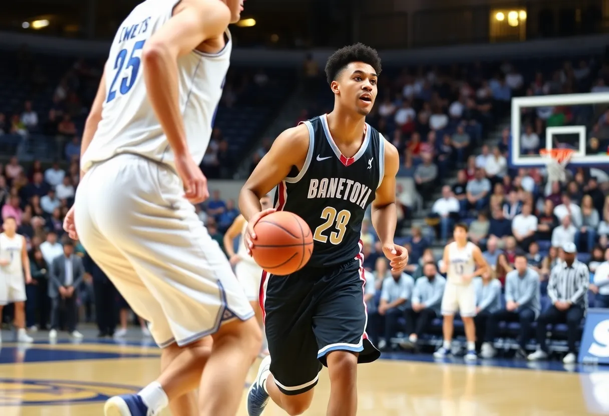 Drexel women's basketball team competing on the court.