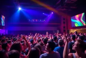 Audience enjoying the Early November and Hellogoodbye concert