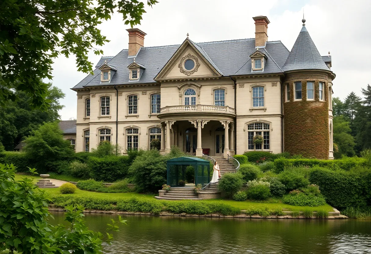 Historic Glen Foerd estate along the Delaware River