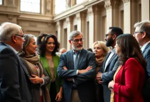 Governors Shapiro and Cox engaging in discussion