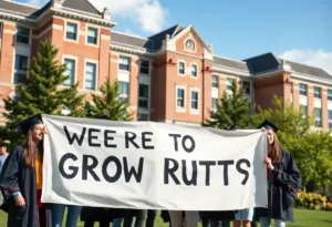 Graduate students rallying for their rights on campus