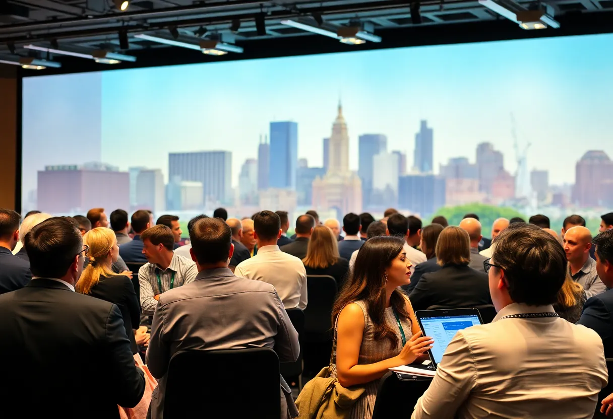 Professionals networking at IAMPHENOM HR AI Conference