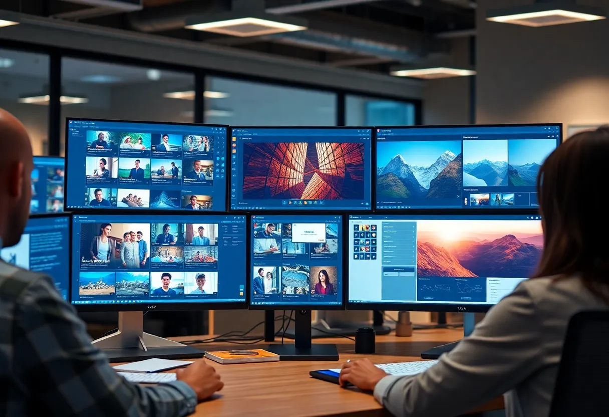 Visual representation of iK Media Engine and Contentful integration in a digital workspace.