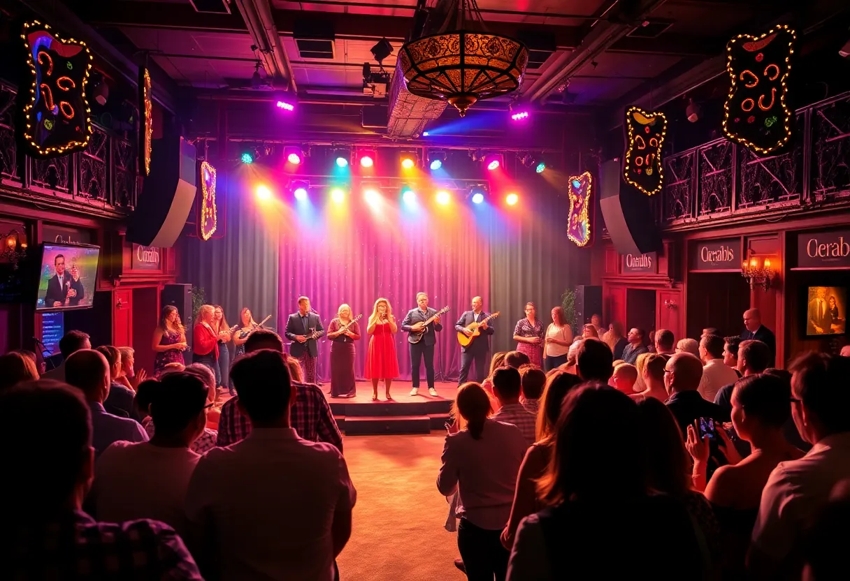 Performers at It's Giving Cabaret in Philadelphia