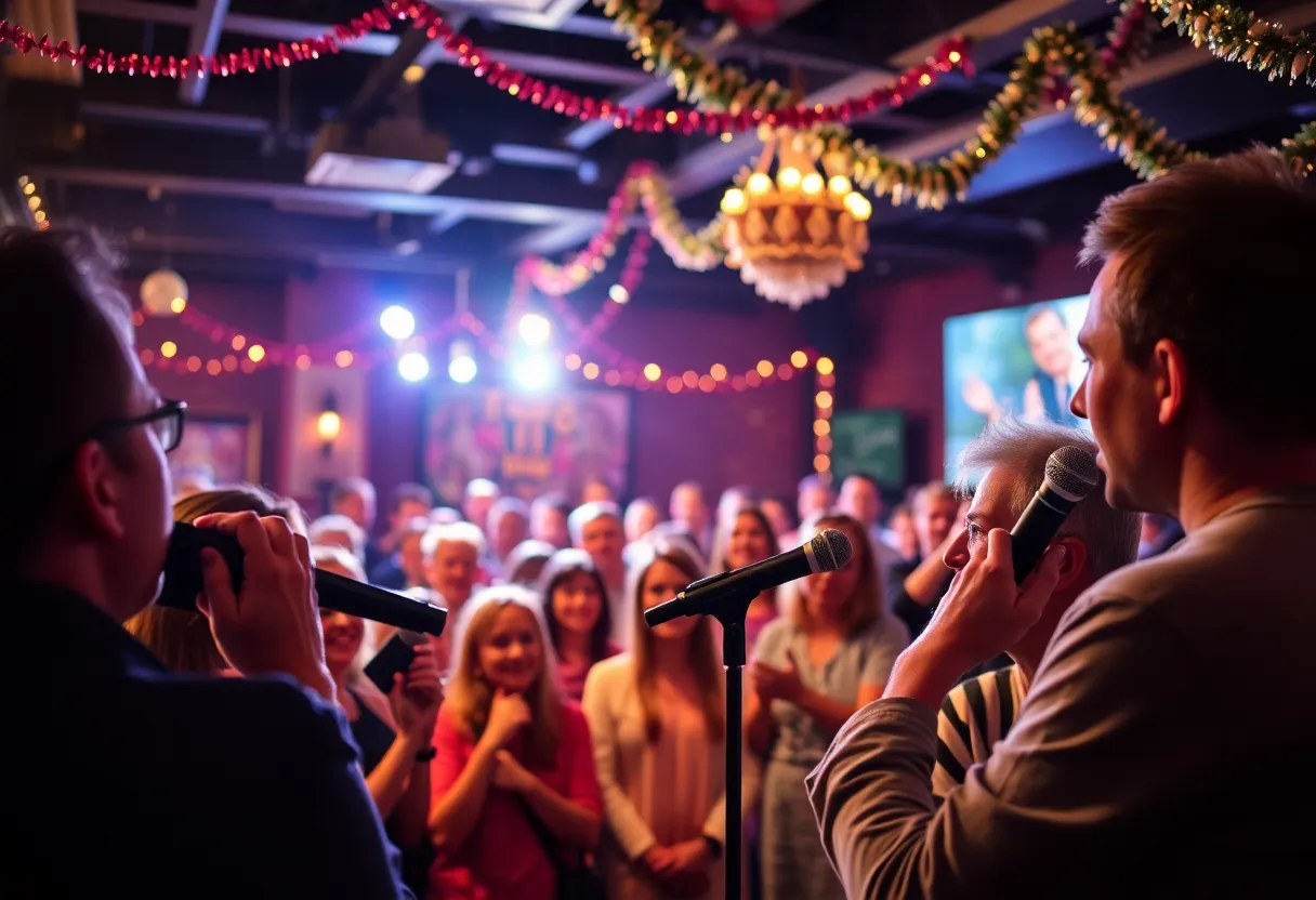 Audience enjoying the Joe Conklin Holiday Special at Parx Casino