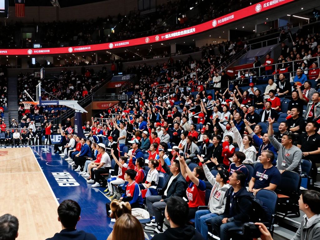 Crowd during La Salle vs. Michigan basketball game