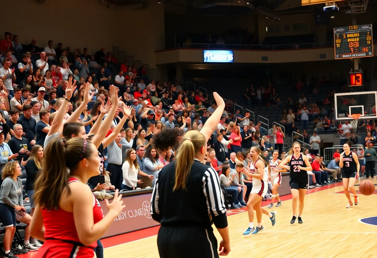 Exciting atmosphere at La Salle women's basketball game