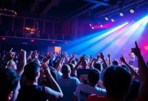 Audience enjoying a Lily Allen concert at The Met Philadelphia
