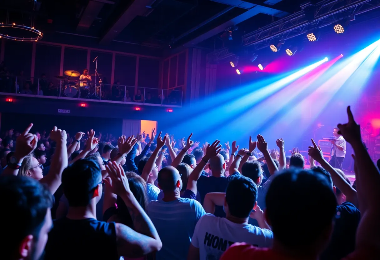 Audience enjoying a Lily Allen concert at The Met Philadelphia
