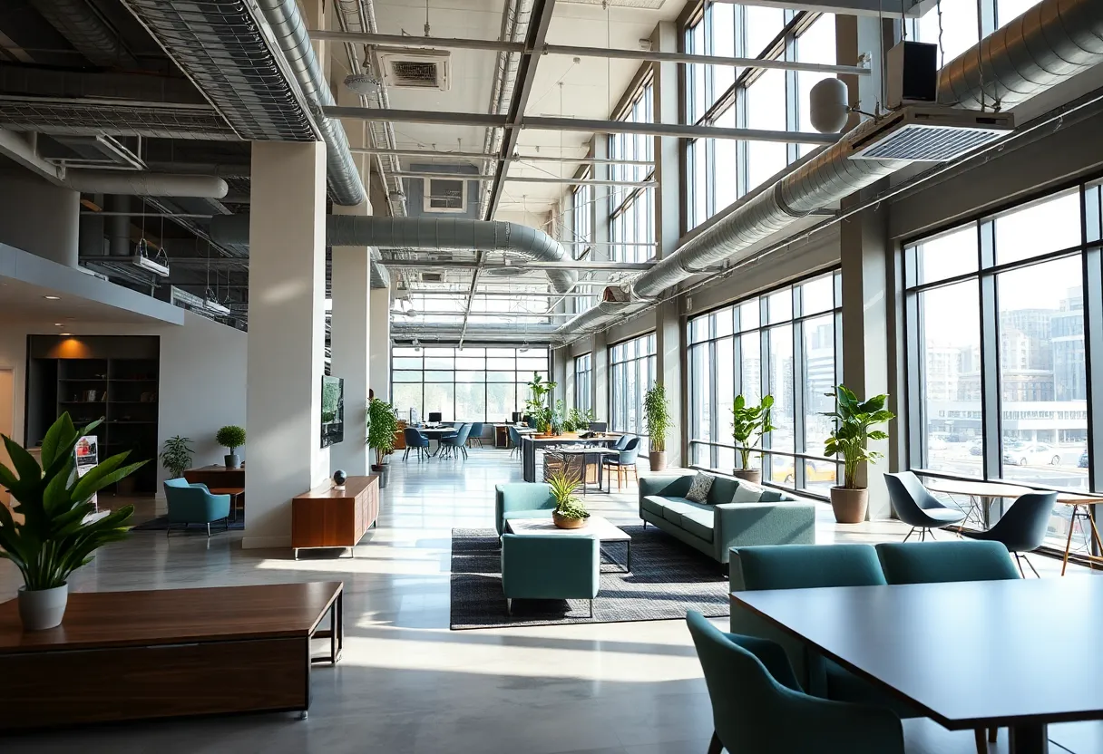 Interior view of McEldrew Purtell's new office in Philadelphia